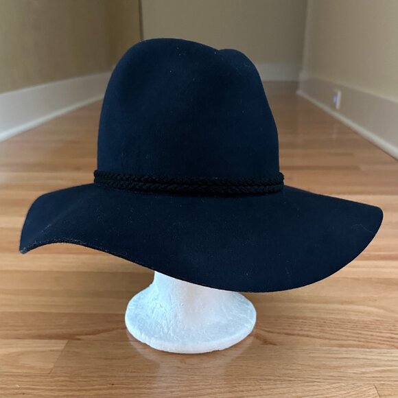 Gap Navy Wool Floppy Wide Brim Hat Size M/L - Picture 1 of 12